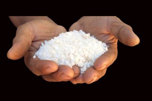 maras salt in hands